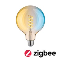 E27 - P 29161 Filament 230V Smart Home Zigbee 3.0 LED Globe G125 E27 7,5W měnitelná bílá stmívatelné zlatá - PAULMANN