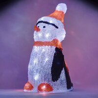 Venkovní dekorace - DLED 3DAP1 DecoLED LED světelný tučňák - 36 cm