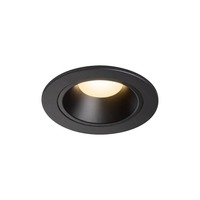 Kruhová - LA 1003796 NUMINOS® DL S vnitřní LED zápustné stropní svítidlo černá/černá 3000 K 40° včetně listových pružin - BIG WHITE (SLV)