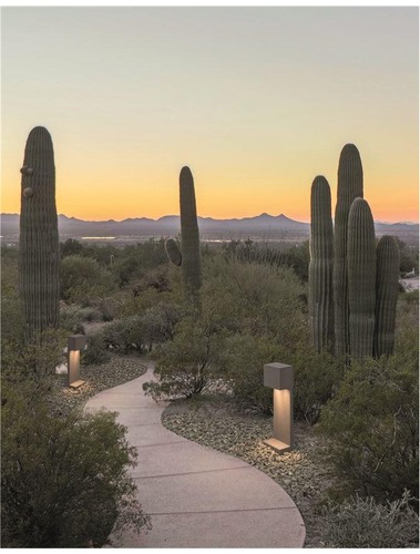 Sloupková - NV 9790022 Venkovní sloupkové svítidlo GRANTE šedý beton a hliník GU10 2x10W 100-240V bez žárovky IP65 - NOVA LUCE - foto 1