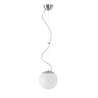 Koule - OS ISI72386 ISIS L1 PM závěsné plastové svítidlo kartáčovaná nerez / bílá IP40 3000 K 8W LED - OSMONT