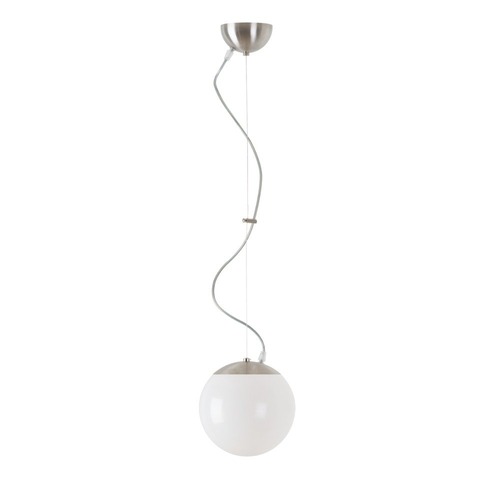Koule - OS ISI72386 ISIS L1 PM závěsné plastové svítidlo kartáčovaná nerez / bílá IP40 3000 K 8W LED - OSMONT - foto 1