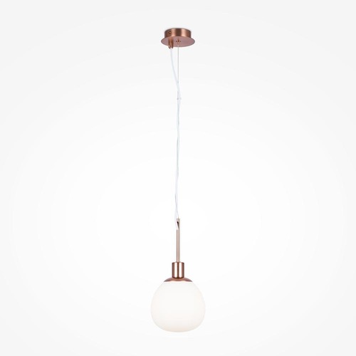 Koule - M MOD221-PL-01-G Závěsné svítidlo Erich 40W E14 bílá sklo mosaz kov - MAYTONI - foto 1