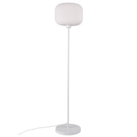 Stojací lampy - NOR 48924001 Stojací lampa Milford 40W E27 bílá opál - NORDLUX