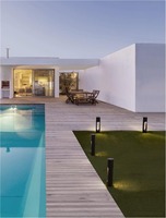 Sloupková - NV 9100916 Venkovní sloupkové svítidlo ELLERY černý hliník a akryl LED 12W 3000K 100-240V IP65 - NOVA LUCE