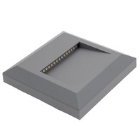 LED krokové svetlá - LED krok světlo čtverec šedá