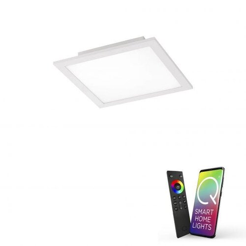 LED panely - PN 8095-16 Q-FLAG LED panel Smart-Home v bílé s měnitelnou teplotou chromatičnos vč. dálkového ovladače stmívatelné ZigBee 2700-5000K - PAUL NEUHAUS - foto 1