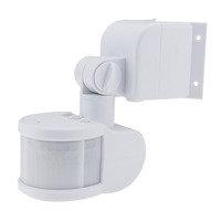 LED senzory - LED PIR pohybový senzor IP44 300 ° bílá