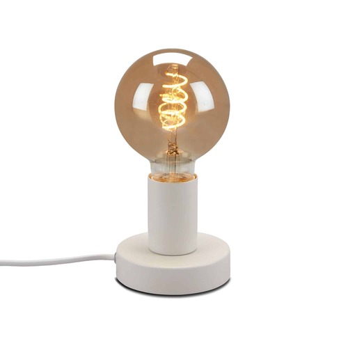 Stolní lampy dekorační - BRILO 7023-016 Stolní lampa, pr. 10 cm, max. 10 W, bílé - BRILO - foto 1