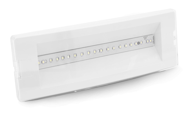 Nouzová - CEN SCL-020340 LED NOUZOVÉ SVÍTIDLO SICURALED PŘISAZENÉ 2W 4000K 210Lm IP40 120d 292x101x63mm - CENTURY - foto 1