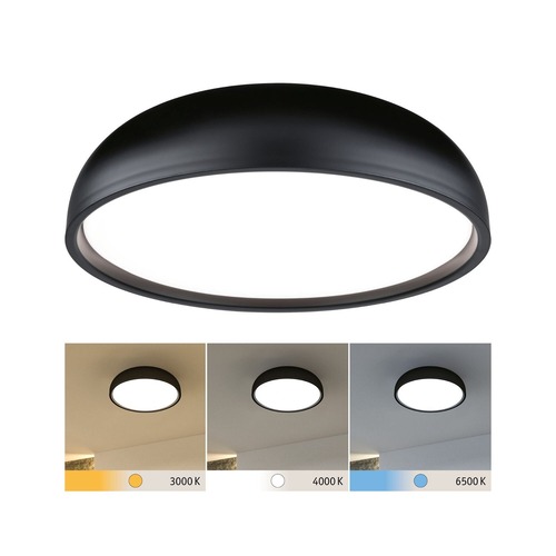 Kruhová - P 71084 Selection Bathroom LED stropní svítidlo Oka IP44 CCT 230V 24W černá mat - PAULMANN - foto 1