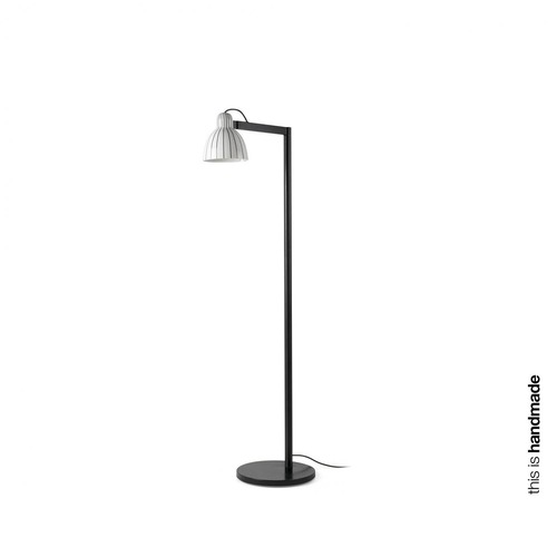 Stojací lampy - FARO 64275-114 VENICE stojací lampa, bílá s pruhy - FARO - foto 1