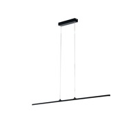 Podélná - FAN LED-SHANGHAI-S1C NERO Závěsné svítidlo LED SHANGHAI černá 29W 3250lm 3000K 100x1,2x150 cm - FANEUROPE