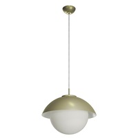 Koule - OS LUK60042 LUKIDA ST3 závěsné skleněné svítidlo zlatá / bílá IP40 3000 K 27W LED - OSMONT