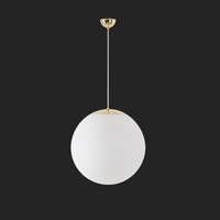 Nouzové osvětlení - OS ADR60359 ADRIA S4 závěsné skleněné svítidlo mosaz leštěná / bílá IP40 3000 K 41W LED nouzové kombinované 3 h (původní kód OS 60359) - OSMONT