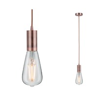 Válec - P 50387 Závěsné svítidlo Neordic Haldis E27 max. 1x20W měď - PAULMANN