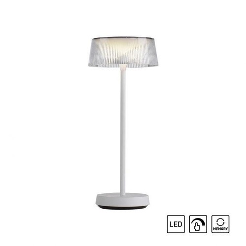 Na stůl - LD 19711-16 DORA LED stolní lampa venkovní bílé na baterie dotykový stmívač LED IP44 3000K - LEUCHTEN DIREKT / JUST LIGHT - foto 1