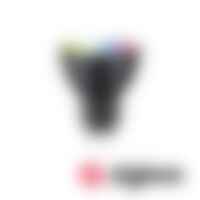 GU10/GZ10 - P 29148 Standard 230V Smart Home Zigbee 3.0 LED reflektor GU10 4,8W RGBW+ stmívatelné černá mat - PAULMANN