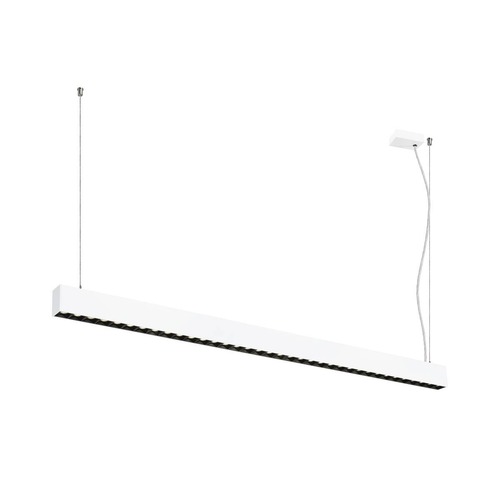 Podélná - LA 1010515 GLENOS® PRO závěsné svítidlo, 1, 5 m, DALI, UGR16, délka závěsu 210 cm, 4000K, 75°, bílá / černá - BIG WHITE (SLV) - foto 1