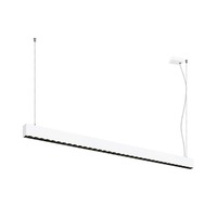 Podélná - LA 1010515 GLENOS® PRO závěsné svítidlo, 1, 5 m, DALI, UGR16, délka závěsu 210 cm, 4000K, 75°, bílá / černá - BIG WHITE (SLV)