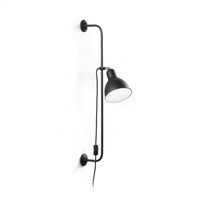 S ramenem - ILUX 179643 Nástěnná lampa Ideal Lux Shower AP1 nero 179643 černá - IDEALLUX