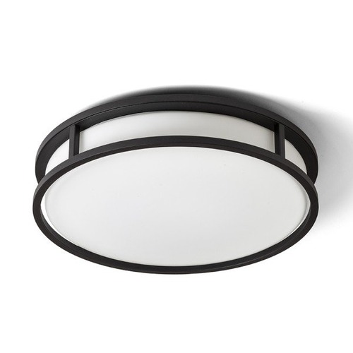 Koupelnová - RED R13679 GRANDE LED 35 stropní opálové sklo/černá 230V LED 24W IP44 3000K - RED - DESIGN RENDL - foto 1