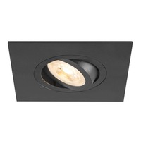 Hranatá - LA 1007628 NEW TRIA® 75 XL stropní vestavné svítidlo, čtvercové, max. 10W, GU10, černá - BIG WHITE (SLV)