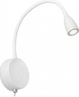 S ramenem - FARO 41019 Nástěnná lampa LOKE bílá LED 3W 230V - FARO