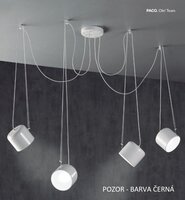 Vícečetná - OLE FM26850/4T NM Závěsné svítidlo FM 26850/4T NM Paco matná černá 4x GU10 - OLE