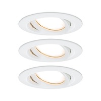 Koupelnová - P 93682 Vestavné svítidlo LED Nova Plus kruhové 3x6,8W bílá mat výklopné stmívatelné - PAULMANN