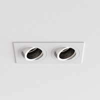 Hranatá - AST 1434005 Downlight svítidlo Pinhole Square Twin nastavitelné 2x6W GU10 bílá - ASTRO Lighting