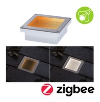 Zapuštěná - P 94595 LED zemní svítidlo Smart Home Zigbee Brick neláká hmyz IP67 hranaté 100x100mm CCT 1W 230V ocel ocel - PAULMANN