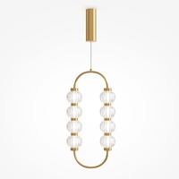 Dekorativní - M MOD555PL-L11G3K Závěsné svítidlo Amulet 3000K 16W teplá bílá 700lm zlatá kov sklo - MAYTONI