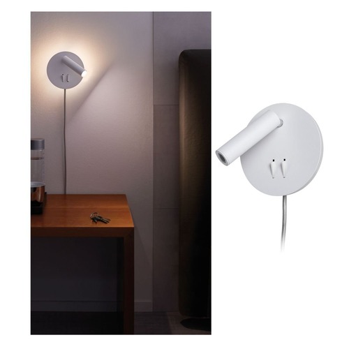 Bodová - P 78918 LED nástěnné svítidlo Tabari 4 W/ 1,4 W bílá/chrom, kov - PAULMANN - foto 1