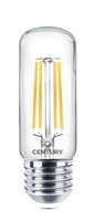 E27 - CEN INTB-092740 LED FILAMENT TRUBKA ČIRÁ 9W E27 4000K 1300lm 360d  - CENTURY