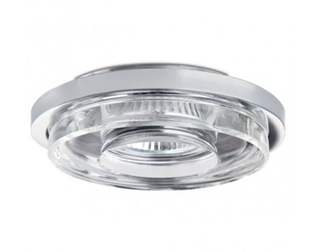 Kruhová - BPM 3034GU VÝPRODEJ - Vestavné svítidlo Cristal chrom 1x50W, 230V - BPM - foto 1