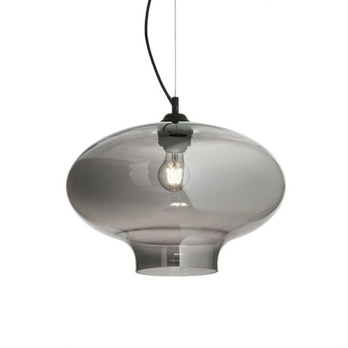 Koule - ILUX 120904 Závěsní svítidlo Ideal Lux Bistro' SP1 round fume' 120904 šedé 40cm   - IDEALLUX - foto 1