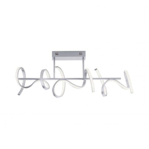 Podélná - LD 19032-21 CURLS LED stropní svítidlo, stříbrná, moderní design SimplyDim 3000K - LEUCHTEN DIREKT / JUST LIGHT - foto 1