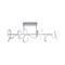 Podélná - LD 19032-21 CURLS LED stropní svítidlo, stříbrná, moderní design SimplyDim 3000K - LEUCHTEN DIREKT / JUST LIGHT