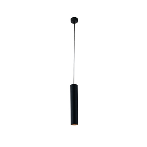 Dekorativní - FAN I-FLUKE-S30 NERO Závěsné svítidlo Fluke, kruhové, černé, 1 x GU10, 5,5 x 6 x 200 cm - FANEUROPE - foto 1
