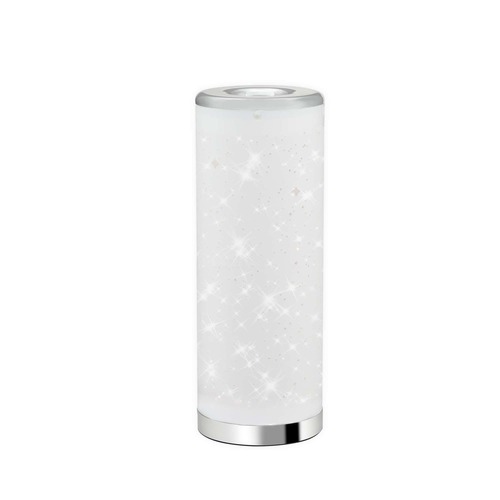 Stolní lampy dekorační - BRILO 7332-018 LED stolní lampa s hvězdným nebem, 35 cm, 5 W, bílé-chrom - BRILO - foto 1