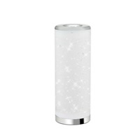 Stolní lampy dekorační - BRILO 7332018 LED stolní lampa s hvězdným nebem, 35 cm, 5 W, bílé-chrom (starý kód: BRILO 7332-018) - BRILO