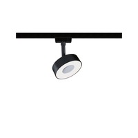 Svítidla - P 95595 URail LED lištový spot 3-krokové-stmívatelné Circle 5W 4000K stmívatelné 230V černá mat - PAULMANN