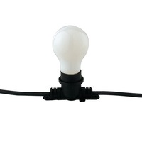Světelné kabely - FAN I-PICNIC-E27 Kabel se svítidly PICNIC, černý, 10 x E27, IP44, s vidlicí Schuko, 10 m - FANEUROPE