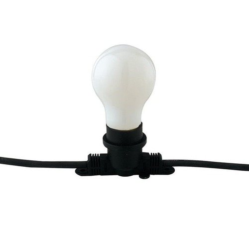 Světelné kabely - FAN I-PICNIC-E27 Kabel se svítidly PICNIC, černý, 10 x E27, IP44, s vidlicí Schuko, 10 m - FANEUROPE - foto 1