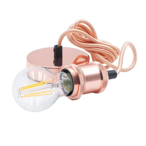 Subtilní - CEN FSRG-150 Kovový závěs FUSION měď pro LED žárovky délka 1500mm E27 IP20 - CENTURY - foto 1