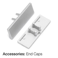 Krytky pro Al profily - SLC S43130 Koncovka pro profil G Deco šedá 2x - TLG