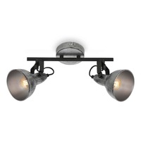 Bodová - BRILO 2049-024 Bodové svítidlo pr. 10 cm 2x E14 max. 40W antická stříbrná - BRILO