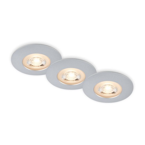 Kruhová - BRI 7044-034 LED vestavná svítidla, pr.9 cm, 3x LED, 5 W, 480 lm, matný chrom - BRILONER - foto 1