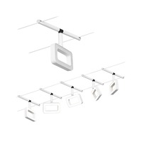 Sady - P 94483 LED lankový systém Frame základní sada 5x4,8W 3000K 230/12V bílá mat/chrom - PAULMANN